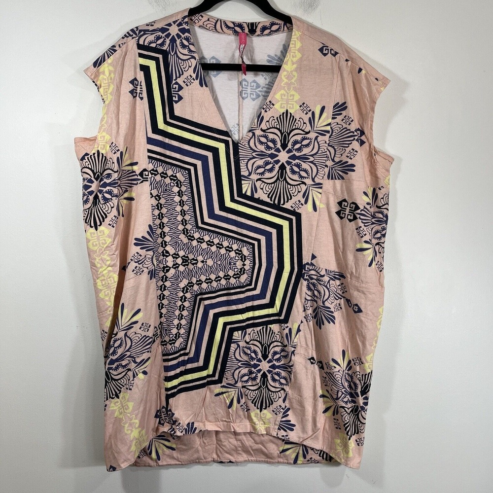 Plenty by‎ Tracy Reese Anthropologie Pink Over-sized Tunic Dress Women's S